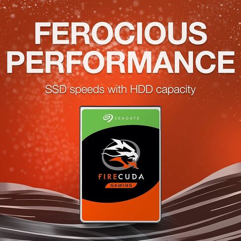 محرك الأقراص Seagate FireCuda 2 تيرابايت ذو الحالة الصلبة الهجين SSHD - 3.5 بوصة SATA 6 جيجابايت/ثانية فلاش متسارع لسطح مكتب الكمبيوتر الشخصي للألعاب (ST2000DX002) in Saudi Arabia