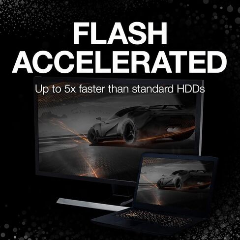 محرك الأقراص Seagate FireCuda 2 تيرابايت ذو الحالة الصلبة الهجين SSHD - 3.5 بوصة SATA 6 جيجابايت/ثانية فلاش متسارع لسطح مكتب الكمبيوتر الشخصي للألعاب (ST2000DX002) in Saudi Arabia