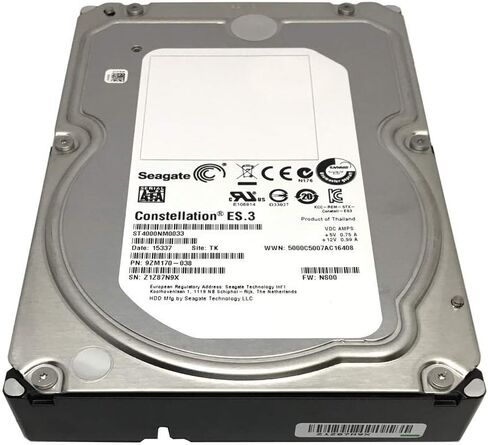 Seagate Constellation ES ST4000NM0033 4TB 7200RPM 128MB Cache SATA 6.0Gb/s 3.5inch Internal Enterprise Hard Drive OEM - w/3 Year Warranty (Renewed) in Saudi Arabia
