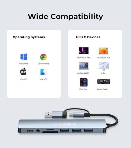 USB C Docking Station with Ethernet, 8 in 1 Docking Station to HDMI Adapter Displayport SD TF Card Reader, USB, 100W PD for USB C Thunderbolt 3 Laptops (Black) in Saudi Arabia