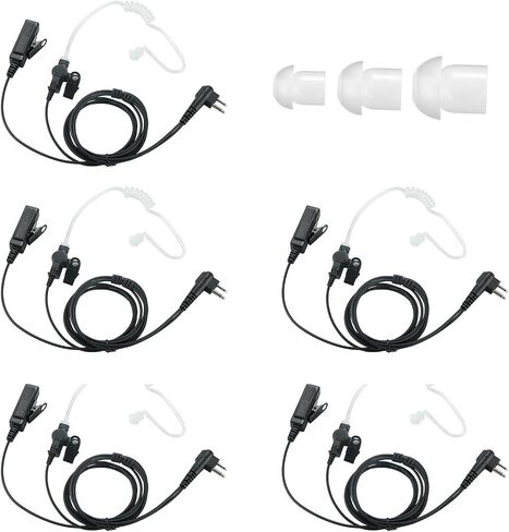 Motorola CP200 CP200D Earpiece, Compatible with Motorola BPR40 CP100D CP185 RDM2070D Two Way Radio Headset Walkie Walkie Surveillance Kit Police Headphones in Kuwait