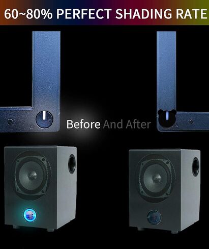 ملصقات بيرلايد لحجب الضوء، (ورقتان) ملصقات تعتيم LED للإلكترونيات وأجهزة التوجيه والأجهزة والساعات والشاشات والأجهزة الطرفية، إضاءة LED خافتة بنسبة 50~80% in Kuwait