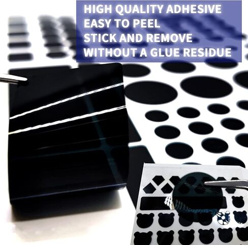 ملصقات بيرلايد لحجب الضوء، (ورقتان) ملصقات تعتيم LED للإلكترونيات وأجهزة التوجيه والأجهزة والساعات والشاشات والأجهزة الطرفية، إضاءة LED خافتة بنسبة 50~80% in Kuwait