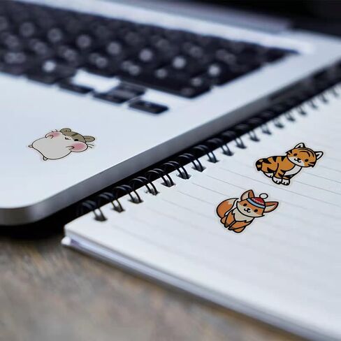 Cute Animal Stickers for Kids, Teens- 100PCS Premium Waterproof Vinyl Kawaii Aesthetic Stickers for Water Bottles, Skateboards, Laptops, Phone Cases, Guitars, Helmets, Bikes, and More, Cartoon Decal Pack by JOSEIO in Saudi Arabia