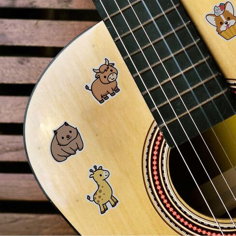Cute Animal Stickers for Kids, Teens- 100PCS Premium Waterproof Vinyl Kawaii Aesthetic Stickers for Water Bottles, Skateboards, Laptops, Phone Cases, Guitars, Helmets, Bikes, and More, Cartoon Decal Pack by JOSEIO in Saudi Arabia