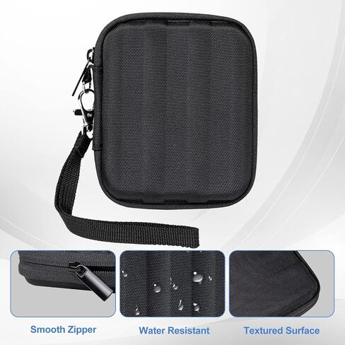 حقيبة حمل ProCase لجهاز Samsung T7 Shield SSD خارجي مع 2 ربطات للكابل، منظم سفر للتخزين الصلب المقاوم للصدمات من مادة EVA لمحرك الأقراص الصلبة المحمول T7 Shield USB 3.2 1 تيرابايت 2 تيرابايت - أسود in Kuwait