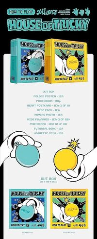 xikers HOUSE OF TRICKY : HOW TO PLAY 2nd Mini Album CD+Folded poster on pack+Photobook+Postcard+Moving photo+Wide polaroid+Photocard+Tutorial book+Magnetic coin+Tracking Sealed (HIKER Version) in Saudi Arabia