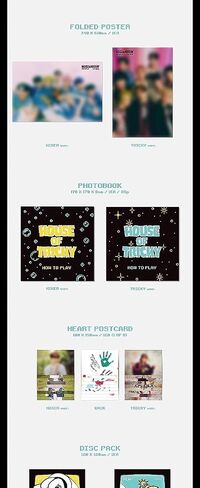 xikers HOUSE OF TRICKY : HOW TO PLAY 2nd Mini Album CD+Folded poster on pack+Photobook+Postcard+Moving photo+Wide polaroid+Photocard+Tutorial book+Magnetic coin+Tracking Sealed (HIKER Version) in Saudi Arabia