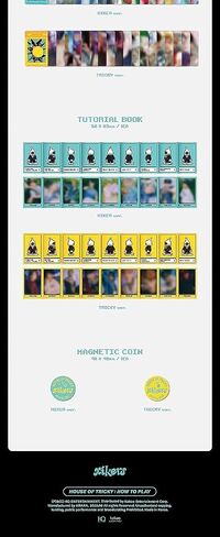 xikers HOUSE OF TRICKY : HOW TO PLAY 2nd Mini Album CD+Folded poster on pack+Photobook+Postcard+Moving photo+Wide polaroid+Photocard+Tutorial book+Magnetic coin+Tracking Sealed (HIKER Version) in Saudi Arabia