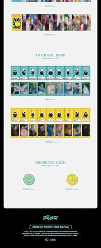 xikers HOUSE OF TRICKY : HOW TO PLAY 2nd Mini Album CD+Folded poster on pack+Photobook+Postcard+Moving photo+Wide polaroid+Photocard+Tutorial book+Magnetic coin+Tracking Sealed (HIKER Version) in Saudi Arabia