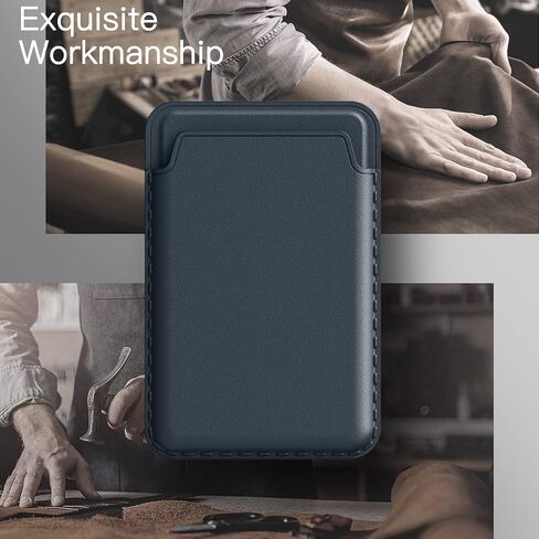 محفظة JETech المغناطيسية متوافقة مع MagSafe لسلسلة iPhone 15/14/13/12، حامل بطاقة هاتف PU، تخزين 1-2 بطاقة (Wisteria) in Kuwait
