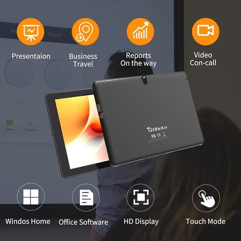 Tibuta Masterpad W100 8.9 inch Tablet Computer Windows 11，Mini Laptop with Windows System, Intel CPU, 64GB Storage, 1536×2048 FHD Display Tablet PC with Keyboard and Leather Case in Kuwait