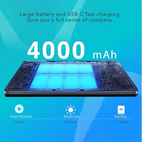 Tibuta Masterpad W100 8.9 inch Tablet Computer Windows 11，Mini Laptop with Windows System, Intel CPU, 64GB Storage, 1536×2048 FHD Display Tablet PC with Keyboard and Leather Case in Kuwait