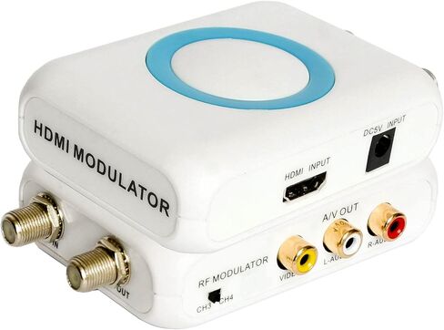 محول RF HDMI محول محوري VHF HD محول رقمي مع هوائي ANT داخل/خارج لجهاز Roku Fire Stick VCR DVD Laptop PS4 PS5 Xbox Set-top Cable Box إلى AV فيديو تناظري RCA & F نوع Female Coax NTSC TV in Kuwait