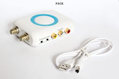 محول RF HDMI محول محوري VHF HD محول رقمي مع هوائي ANT داخل/خارج لجهاز Roku Fire Stick VCR DVD Laptop PS4 PS5 Xbox Set-top Cable Box إلى AV فيديو تناظري RCA & F نوع Female Coax NTSC TV in Kuwait