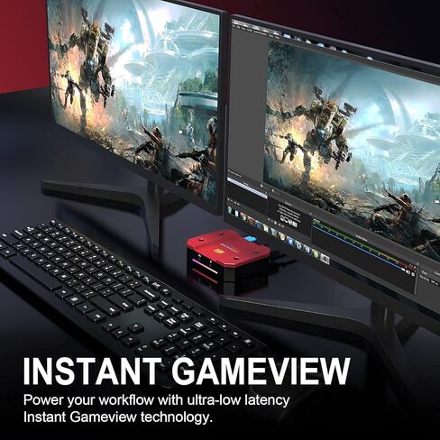 بطاقة التقاط فيديو USB DIGITNOW بدقة 4k/60 هرتز HDR10 بدون تأخير، زمن استجابة منخفض للغاية، تسجيل فيديو عالي الدقة بالكامل لأجهزة PS5، PS4/Pro، Xbox Series X/S، Xbox One X/S، Real USB3.0 in Kuwait