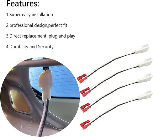 4Pcs Speaker Wire Harness Replacement for Nissan Altima 2004-2021 | for Titan Frontier Versa , Xterra Pathfinder Speaker Connector, 2006-2018 Infiniti M35 Q40 G25 QX70 in Kuwait