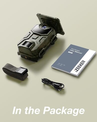 كاميرا iZEEKER Solar Trail 1520P 30 إطارًا في الثانية 36 ميجابكسل، كاميرا ألعاب مع مصابيح LED بالأشعة تحت الحمراء 940 نانومتر بدون توهج، كاميرات تريل مع حركة رؤية ليلية نشطة IP66 مقاومة للماء لمراقبة الحياة البرية والأمن الداخلي in Saudi Arabia