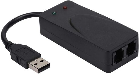V BESTLIFE Dual Ports USB2.0 56K Voice Fax Data External V.90 V.92 Modem for Win 7/Win 8/Win 10/Win XP, Support Auto-Dial/Tone and Pulse Dialing/Auto Answer in Saudi Arabia