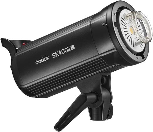 طقم إضاءة ستروب Godox SK400II-V، ضوء ستروب ستوديو 400 وات، لاسلكي مدمج 2.4 جيجا، وقت إعادة التدوير 0.1-1.5 ثانية، لصندوق تثبيت بوينز مع صندوق سوفت بوكس ​​لشبكة قرص العسل، حامل إضاءة in Saudi Arabia