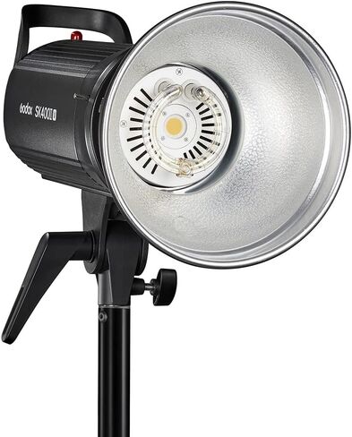 طقم إضاءة ستروب Godox SK400II-V، ضوء ستروب ستوديو 400 وات، لاسلكي مدمج 2.4 جيجا، وقت إعادة التدوير 0.1-1.5 ثانية، لصندوق تثبيت بوينز مع صندوق سوفت بوكس ​​لشبكة قرص العسل، حامل إضاءة in Saudi Arabia