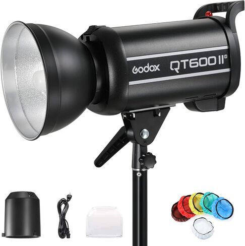 Godox QT600II M 2.4G TTL Speedlite Studio Flash Strobe Light، GN76 HSS 1/8000s سرعة سريعة وفلاش متعدد التجميد للتصوير الفوتوغرافي في الاستوديو، والصور الشخصية، والزفاف، وإعلان المنتج... in Kuwait