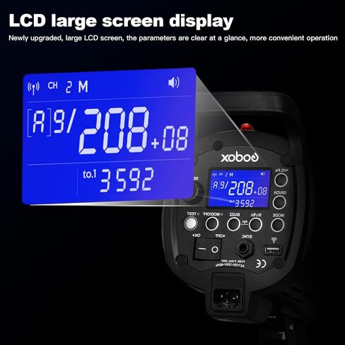 Godox QT600II M 2.4G TTL Speedlite Studio Flash Strobe Light، GN76 HSS 1/8000s سرعة سريعة وفلاش متعدد التجميد للتصوير الفوتوغرافي في الاستوديو، والصور الشخصية، والزفاف، وإعلان المنتج... in Kuwait