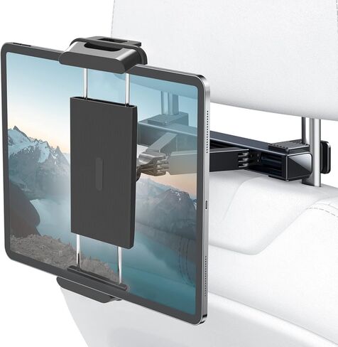 Hochiton مسند رأس السيارة حامل الهاتف العالمي 360 درجة قابل للتعديل للهواتف وأجهزة الكمبيوتر اللوحية حامل مسند الرأس، حامل الكمبيوتر اللوحي للمقعد الخلفي للسيارة للأطفال الأولاد والبنات لأغراض الترفيه والسفر in Kuwait