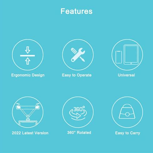 Hochiton مسند رأس السيارة حامل الهاتف العالمي 360 درجة قابل للتعديل للهواتف وأجهزة الكمبيوتر اللوحية حامل مسند الرأس، حامل الكمبيوتر اللوحي للمقعد الخلفي للسيارة للأطفال الأولاد والبنات لأغراض الترفيه والسفر in Kuwait