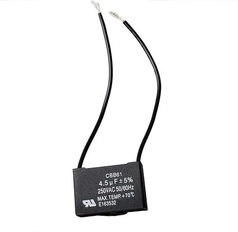 Wadoy CBB61 Ceiling Fan Capacitor Compatible with New Tech 2 Wire 4.5uf 50/60Hz 250VAC in Saudi Arabia
