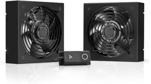 AC Infinity Rack ROOF Fan KIT, Quiet Dual-Fans with Speed Controller, for Cooling AV, Home Theater, Network 19" Racks in Saudi Arabia