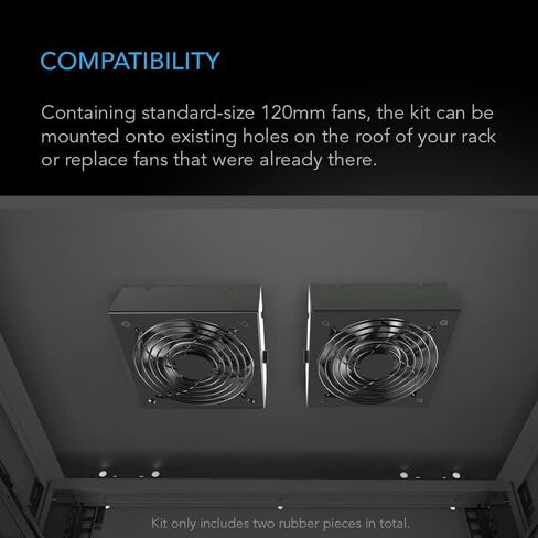 AC Infinity Rack ROOF Fan KIT, Quiet Dual-Fans with Speed Controller, for Cooling AV, Home Theater, Network 19" Racks in Saudi Arabia