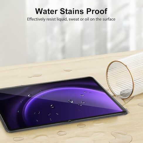 SPARIN [2-Pack] Screen Protector for Samsung Galaxy Tab S9 FE 10.9 inch, HD Clear 9H Tempered Glass for Galaxy Tablet S9 FE with S Pen Compatible, Anti Scratch and Bubble Free in Kuwait