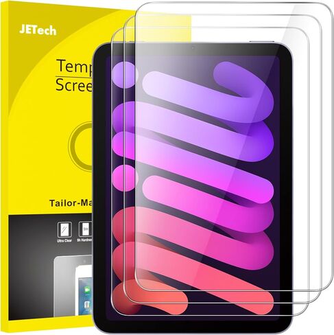 JETech Screen Protector for iPad mini 6 (8.3-Inch, 2021 Model, 6th Generation), Tempered Glass Film, 2-Pack in Saudi Arabia