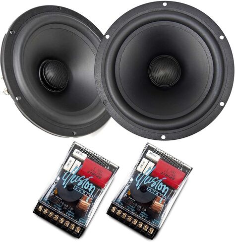 Illusion Audio L6CX 6.5" Luccent Series Coaxial Speaker Kit - Pair in Kuwait