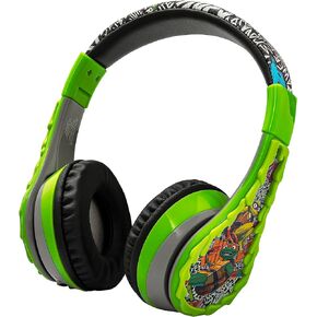 eKids Teenage Mutant Ninja Turtles Wireless Headphones for Kids, Bluetooth Headphones with Microphone Includes Aux Cord, Headphones for School, Home, or Travel in Kuwait