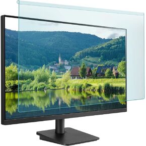 27 Inch Blue Light Blocking Screen Protector Panel, Eye Protection Easy Hanging Type Acrylic Blue Light Filter for 26-27 Inch Diagonal Widescreen Desktop Computer LED PC Monitor in Kuwait