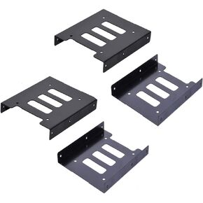 2.5" to 3.5" SSD HDD Hard Drive Adapter Bay Holder Mounting Bracket (4 Pack)