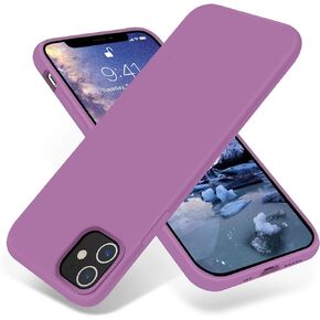 OTOFLY Soft Silicone Designed for iPhone 12/12 Pro Case,[Military Grade Drop Protection] [Anti-Scratch Microfiber Lining] Shockproof Protective Phone Case Slim Thin Cover 6.1 inch,Stone