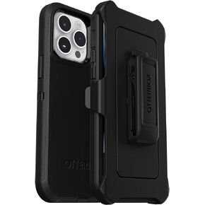 OtterBox iPhone 14 Pro Max (ONLY) Defender Series Case - BLACK , rugged & durable, with port protection, includes holster clip kickstand in Kuwait