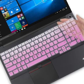 Keyboard Cover for 15.6" Lenovo ThinkPad E15 Gen 4/3/2, ThinkPad L15 Gen 2/1, ThinkPad T15 T15p T15g P15 P15s P15v Gen 3/2/1, ThinkPad E580 E590 E595 L580 L590 P52 P53 P72 P73 T570 T575 T580 T590 -BK
