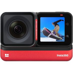 Insta360 ONE RS 4K Edition - كاميرا أكشن مقاومة للماء بدقة 4K بمعدل 60 إطارًا في الثانية مع تثبيت FlowSate، وصور بدقة 48 ميجابكسل، وتقنية HDR النشطة، وتحرير الذكاء الاصطناعي in Saudi Arabia