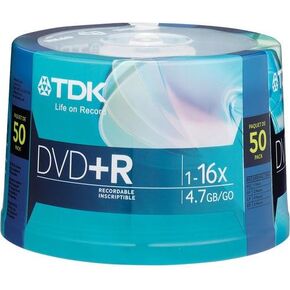 TDK 16X DVD+R 50 Pack Spindle, model # DVD+R47FCCB50*M in Saudi Arabia