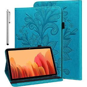 ALILANG Case for Lenovo Tab M9 Case 9.0 inch (TB-310FU, 2023 Released), Shockproof Smart Embossed with Card Solts Cover for Lenovo Tab M9 Tablet Case-Blue
