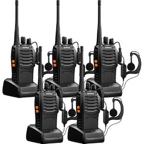 Baofeng Walkie Talkies BF-888s Rechargeable Two-Way Radios for Adults Long Range Handheld Communicator Professional UHF Interphone 2 Pack Walky Talky Set with Earpiece,Li-ion Battery and Charger in Saudi Arabia