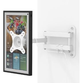 Wall Mount for Echo Show 15, and Monitors 13"-27", with 15 Inch Extension Arm, Full Motion Adjustable - Easy to Rotate, Swivel, Tilt and Fold, Metal Echo Show 15 Wall Mounting Bracket