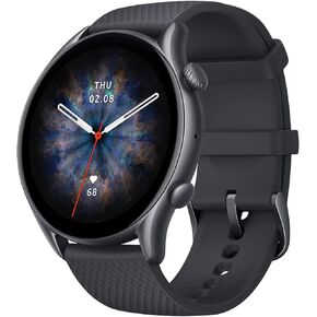 ساعة ذكية Amazfit GTR 3 Pro للرجال، عمر بطارية يصل إلى 12 يومًا، Alexa مدمج، مكالمات ورسائل نصية عبر البلوتوث، نظام تحديد المواقع العالمي و150 وضعًا رياضيًا، شاشة AMOLED مقاس 1.45 بوصة، ساعة لياقة بدنية مع جهاز تتبع معدل ضربات القلب SpO2، أسود in Kuwait