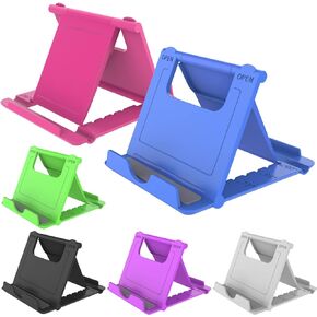 YENIE 4PACK Desktop Cell Phone Stand Holder, Portable Universal Desk Stand for All Mobile Smart Phone Tablet Display