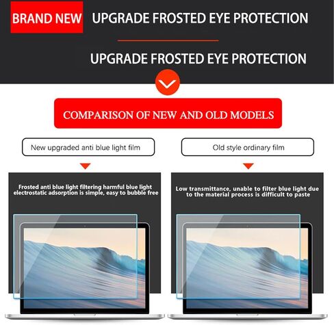 COOSKIN 2 Pack Anti Blue Light Laptop Screen Protector Filter for Notebook Screen 14 inch Screen in Saudi Arabia