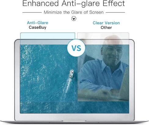CaseBuy MacBook Air 13 Inch Screen Protector -Blue Light Filter Anti-Glare Screen Protector for 2015 or Older MacBook Air 13 inch Model A1369 and A1466 + Keyboard Cover Ultra Thin TPU Protector in Saudi Arabia